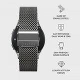 Burga Samsung Galaxy Watch 22mm Armbånd Mesh Elegance Sølv
