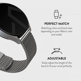 Burga Samsung Galaxy Watch 20mm Armbånd Mesh Elegance Sølv