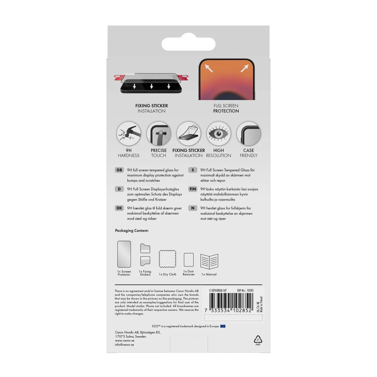 X2O Realme 16 Pro Skjermbeskytter Full Screen