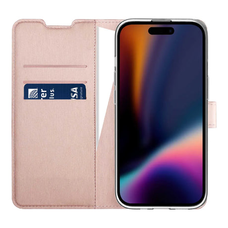 X2O iPhone 13/14/15 Etui Classic Wallet Rosegull