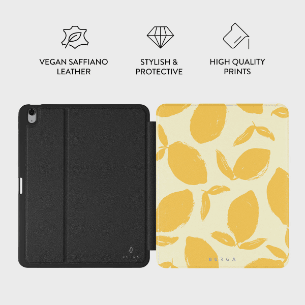 Burga iPad Air 11 (M2/M3) Etui Folio Lemon Tart