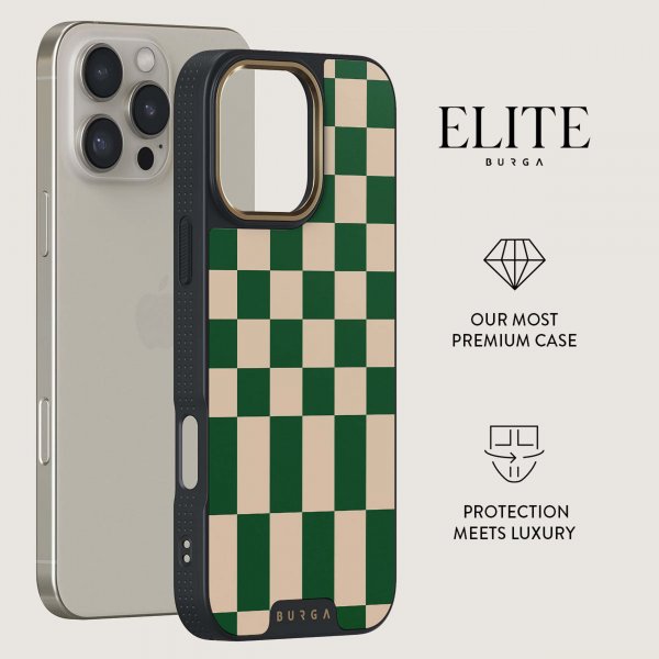Burga iPhone 16 Deksel Elite Dark MagSafe Ivy League