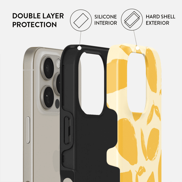 Burga iPhone 14 Deksel Tough MagSafe Lemon Tart