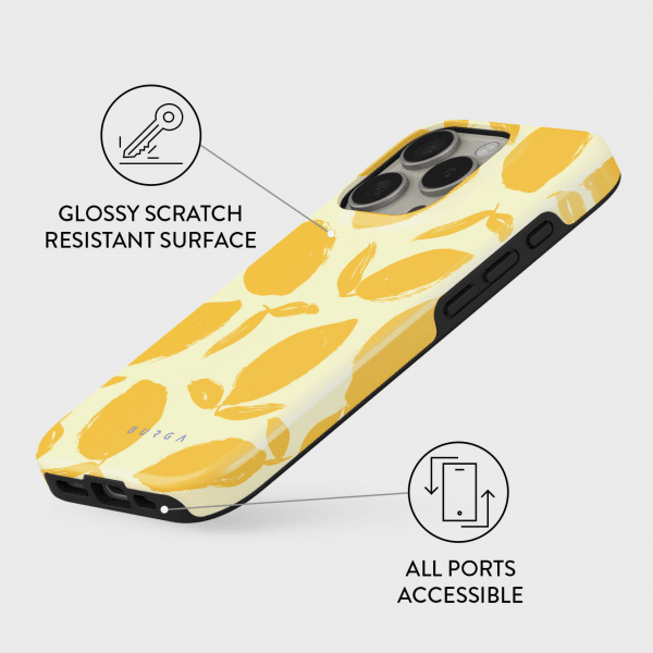 Burga iPhone 16 Deksel Tough MagSafe Lemon Tart