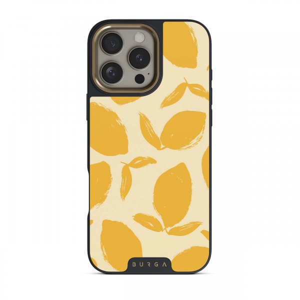 Burga iPhone 15 Deksel Elite Dark MagSafe Lemon Tart