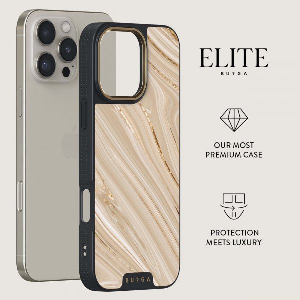 Burga iPhone 15 Plus Deksel Elite Dark MagSafe Full Glam
