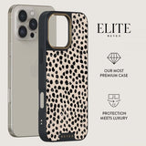 Burga iPhone 15 Deksel Elite Dark MagSafe Almond Latte