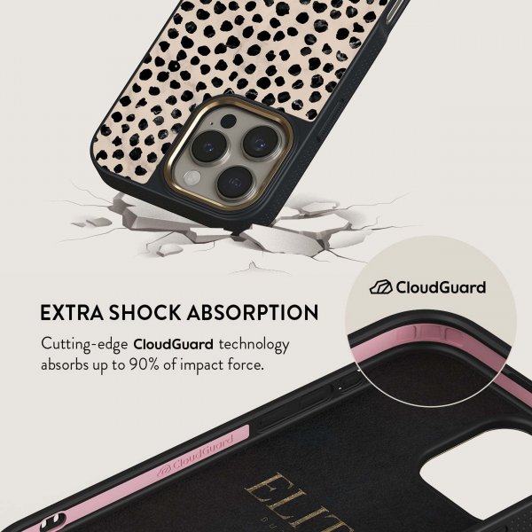 Burga iPhone 15 Plus Deksel Elite Dark MagSafe Almond Latte