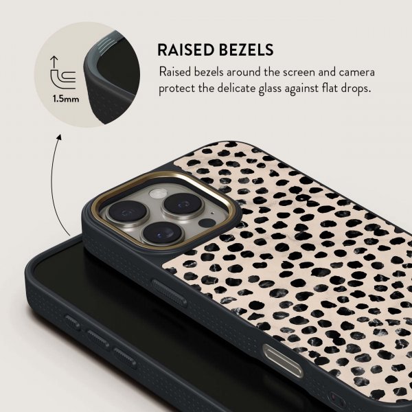 Burga iPhone 15 Pro Deksel Elite Dark MagSafe Almond Latte
