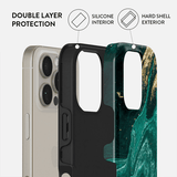 Burga iPhone 15 Pro Max Deksel Tough MagSafe Emerald Pool