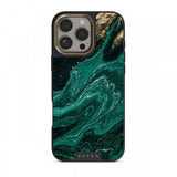Burga iPhone 15 Pro Deksel Elite Dark MagSafe Emerald Pool