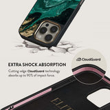 Burga iPhone 15 Plus Deksel Elite Dark MagSafe Emerald Pool