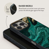 Burga iPhone 16 Deksel Elite Dark MagSafe Emerald Pool