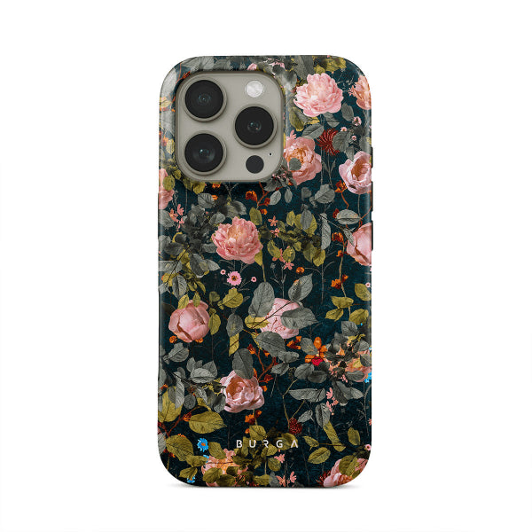 Burga iPhone 15 Plus Deksel Tough MagSafe Bloomy Garden