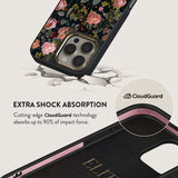 Burga iPhone 16 Pro Max Deksel Elite Dark MagSafe Bloomy Garden