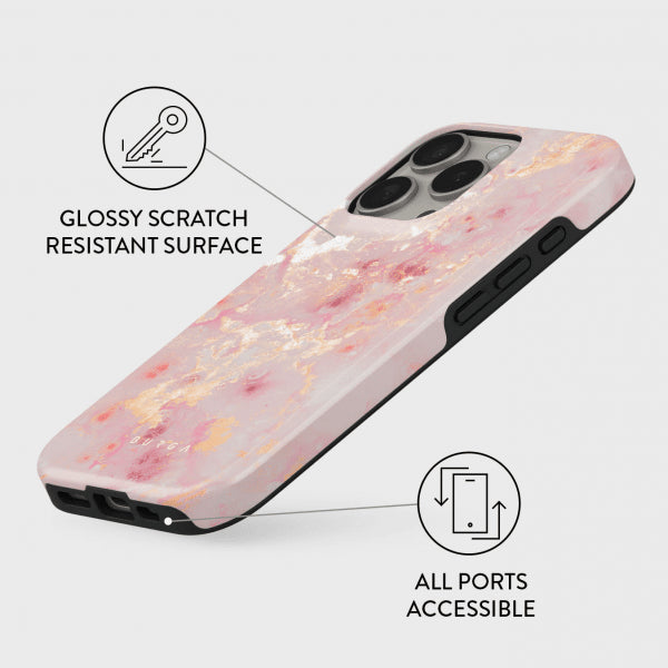 Burga iPhone 16 Deksel Tough Golden Coral
