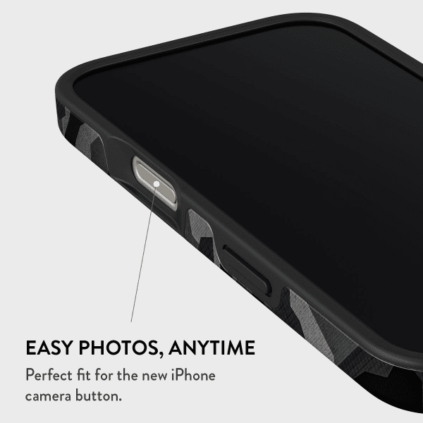 Burga iPhone 16 Plus Deksel Tough MagSafe Night Black Camo