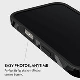 Burga iPhone 15 Deksel Tough MagSafe Night Black Camouflage