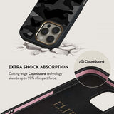 Burga iPhone 16 Pro Deksel Elite Dark MagSafe Night Black Camo