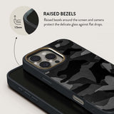 Burga iPhone 15 Pro Max Deksel Elite Dark MagSafe Night Black Camo