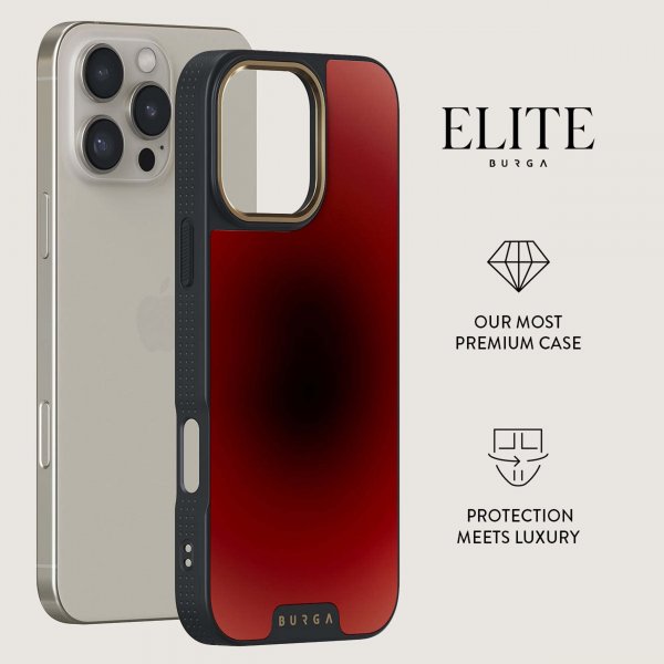 Burga iPhone 15 Pro Deksel Elite Dark MagSafe No Talking