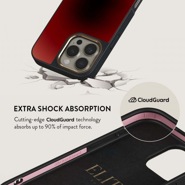 Burga iPhone 15 Pro Deksel Elite Dark MagSafe No Talking