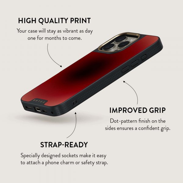 Burga iPhone 16 Pro Deksel Elite Dark MagSafe No Talking