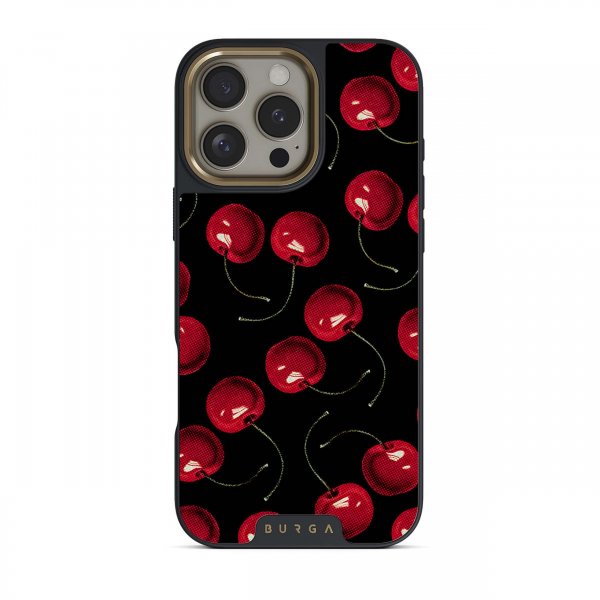 Burga iPhone 15 Deksel Elite Dark MagSafe Cherrybomb