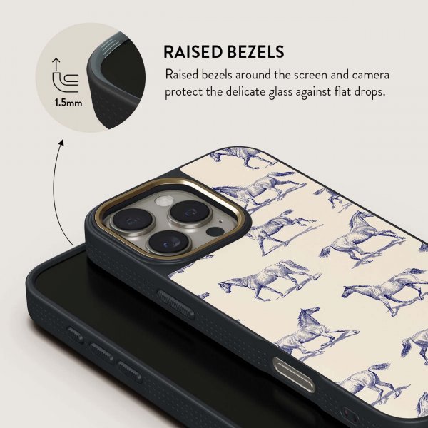 Burga iPhone 16 Pro Deksel Elite Dark MagSafe Derby Race