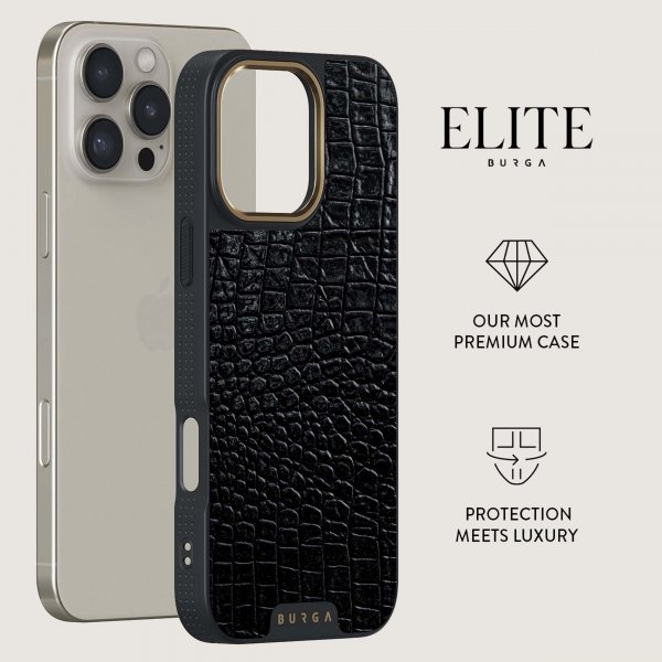 Burga iPhone 16 Deksel Elite Dark MagSafe Reaper's Touch