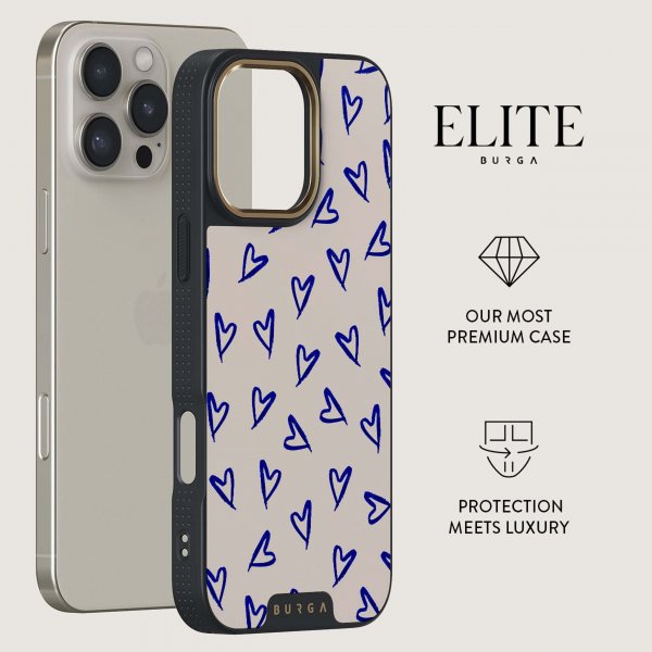 Burga iPhone 16 Pro Deksel Elite Dark MagSafe Love Me Right