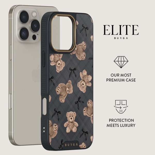 Burga iPhone 14 Deksel Elite Dark MagSafe BFF