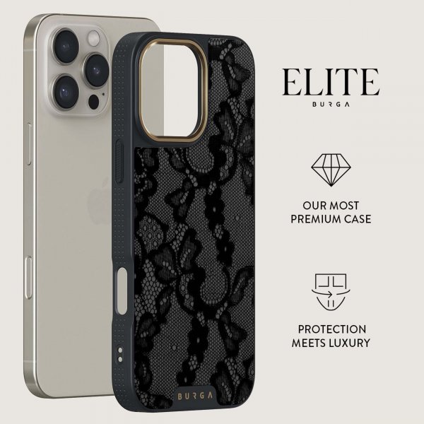 Burga iPhone 15 Deksel Elite Dark MagSafe Magnetic