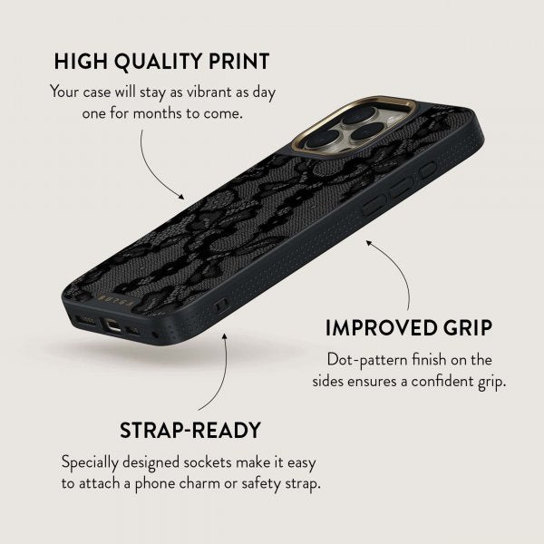 Burga iPhone 16 Pro Deksel Elite Dark MagSafe Magnetic