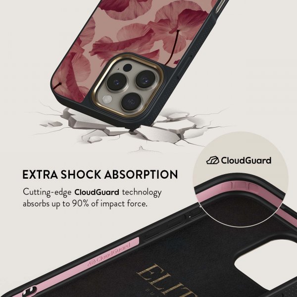 Burga iPhone 15 Pro Deksel Elite Dark MagSafe Tender Kiss