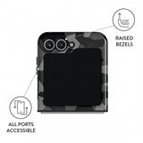 Burga Samsung Galaxy Z Flip 6 Deksel Tough Night Black Camo