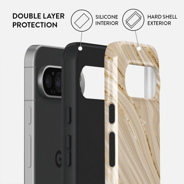 Burga Google Pixel 9/Pixel 9 Pro Deksel Tough Full Glam