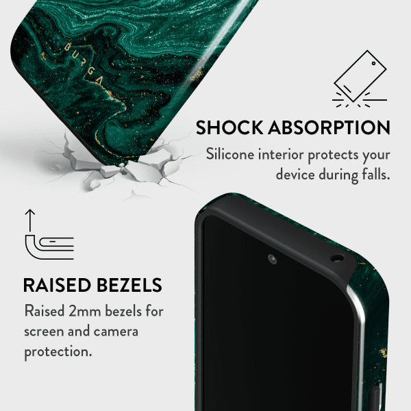 Burga Google Pixel 9 Pro XL Deksel Tough Emerald Pool
