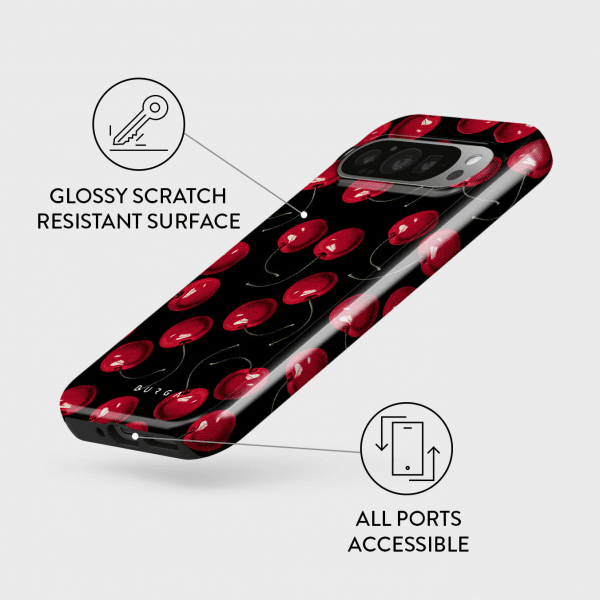 Burga Google Pixel 9/Pixel 9 Pro Deksel Tough Cherrybomb