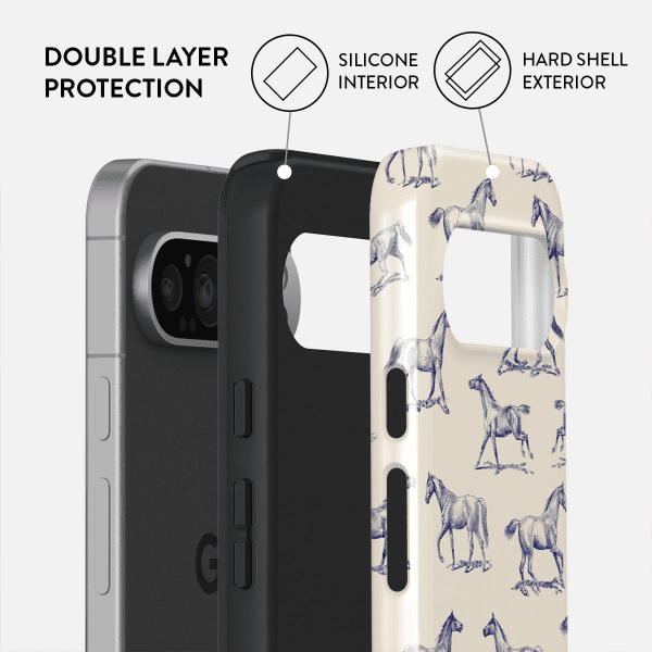 Burga Google Pixel 9/Pixel 9 Pro Deksel Tough Derby Race