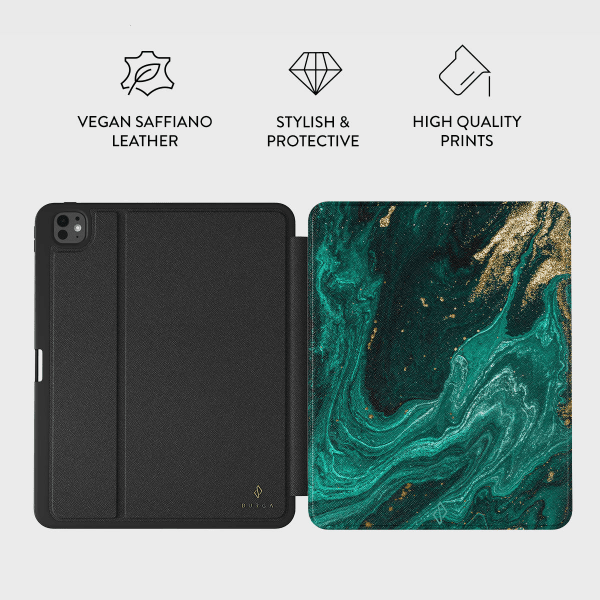 Burga iPad Pro 13 (M4/M5) Etui Folio Emerald Pool