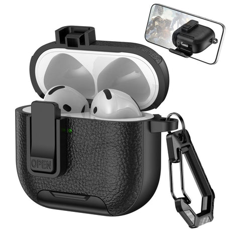 AirPods 4/5 Deksel Stativfunksjon Svart