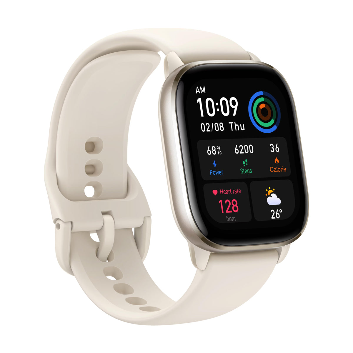 Brukt Amazfit GTS 4 Mini Hvit – Svært god stand