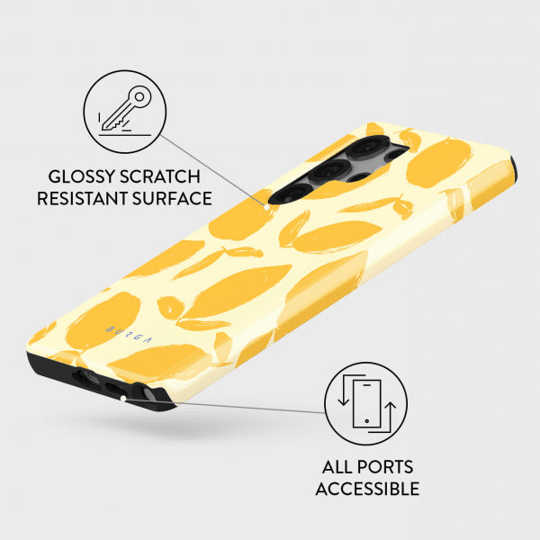 Burga Samsung Galaxy S25 Ultra Deksel Tough Lemon Tart