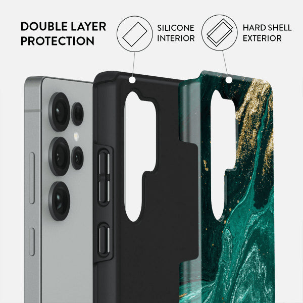 Burga Samsung Galaxy S25 Ultra Deksel Tough Emerald Pool
