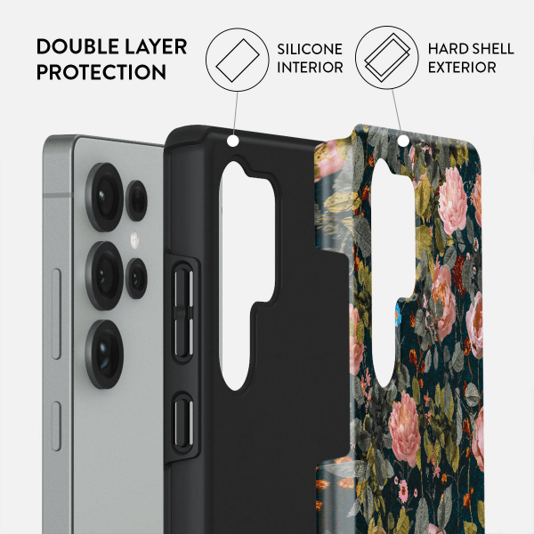 Burga Samsung Galaxy S25 Plus Deksel Tough Bloomy Garden