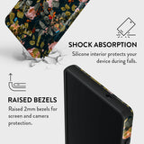 Burga Samsung Galaxy S25 Deksel Tough Bloomy Garden