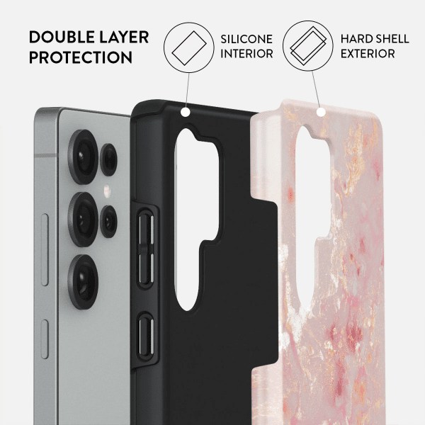 Burga Samsung Galaxy S25 Plus Deksel Tough Golden Coral