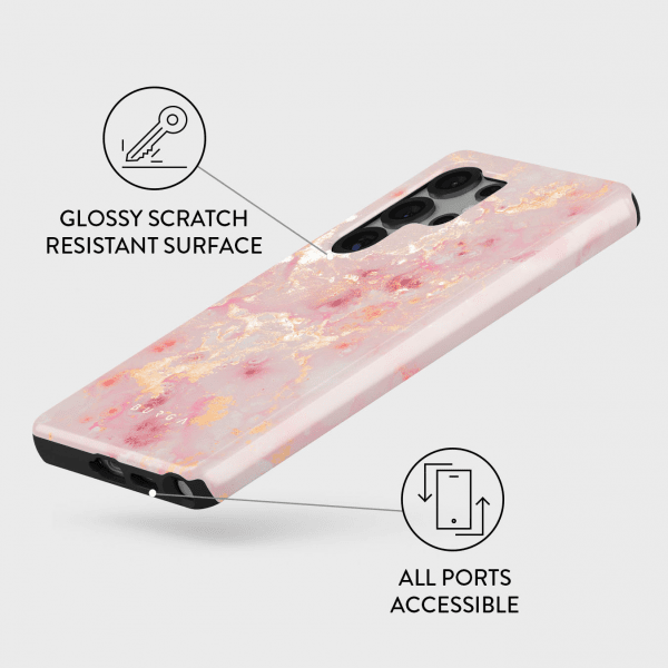 Burga Samsung Galaxy S25 Plus Deksel Tough Golden Coral