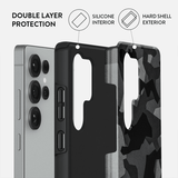 Burga Samsung Galaxy S25 Plus Deksel Tough Night Black Camo